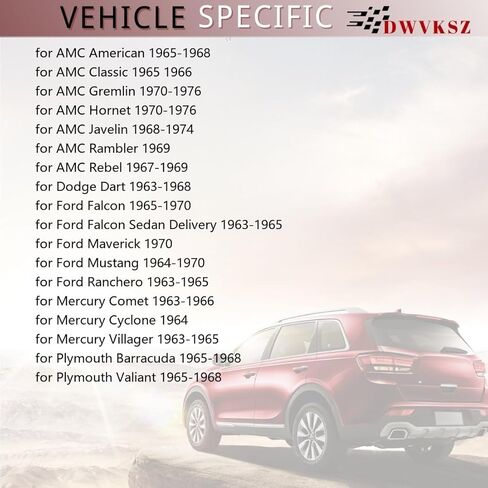 استبدال زنبرك برغي ضبط فرامل الطبلة الأمامية لـ AMC Rebel 5.6L 1967 1968 1969، لـ Ford Ranchero 2.4L 1963 1964، لـ Ranchero 3.3L 1964 1965، لـ Ranchero 4.3L 1963 1964، عبوة واحدة in Kuwait