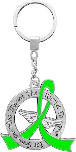 For Someone Who Meant the World to Me Memorial Awareness Ribbon Keychain in Saudi Arabia