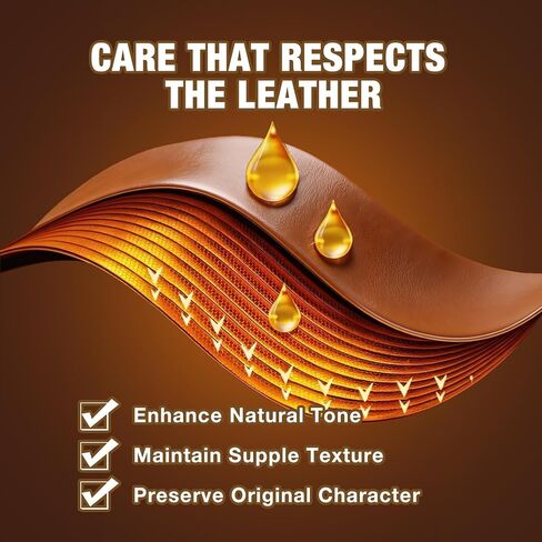 Leather Conditioner & Repair Cream: Leather Cleaner and Conditioner for Car Seats and Interiors - Repair Conditioning Salve for Furniture Couches Shoes Purse Bags (8 Oz) in Kuwait