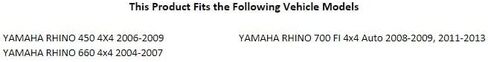 ونش تاسك مع حبل صناعي ولوحة تثبيت 3500 رطل. متوافق مع Yamaha Rhino 660 4x4 2004-2007/Rhino 700 2008-2013 in Kuwait
