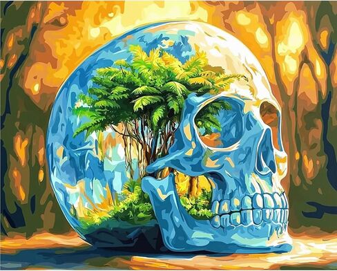 Cytheron Paint by Numbers Kit for Adults, Beach Adult Paint by Number Kits on Canvas Without Frame for Beginner, Sunset Landscape DIY Acrylic Painting by Numbers Kit for Gift Wall Decor 16x20 Inch in Kuwait
