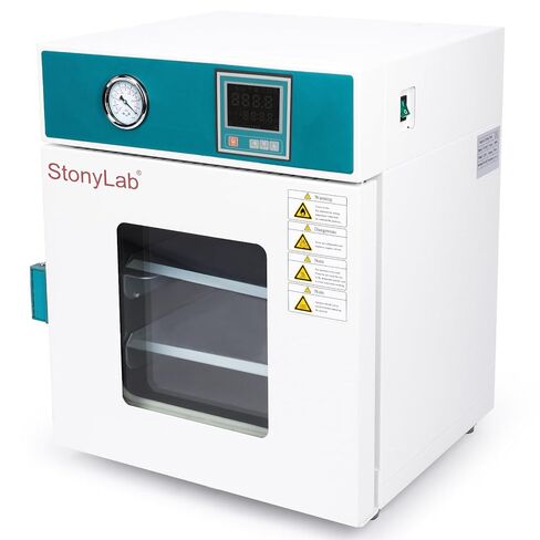 فرن تجفيف الفراغ من stonylab، فرن تجفيف وتسخين معمل سعة 24 لتر/0.9 قدم مكعب مع مقياس فراغ ووحدة تحكم رقمية، معتمد من CE، 110 فولت/RT+10-250 درجة مئوية، من الفولاذ المقاوم للصدأ in Saudi Arabia