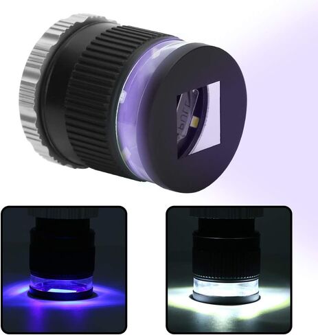 30x Jewelers Loupe with Measuring Scale and LED Light, USB Charging LED Scale Loupe Jewelry Loupe Magnifier for Gems Stamps in Kuwait