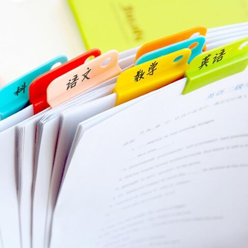 EXCEART 12Pcs Multi-Function Plastic Clips 1.57X1.22 Inch Portable File Clips for Office & School Paper Sorting Organizer Holders in Kuwait