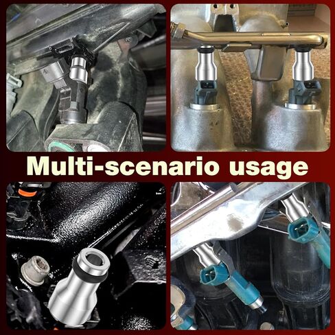 مجموعة فاصل حاقن الوقود 8 قطع LS1 LS6 مشعب السحب إلى حاقن شاحنة LS مع 8 حلقات مطاطية على شكل حرف O للتركيب بدون متاعب (8، فضي) in Kuwait