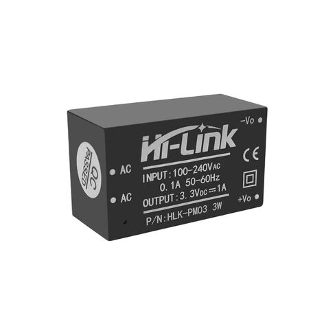 التيار المتناوب/تيار مستمر HLK-PM03 3.3 فولت 3 واط 100 قطعة/الوحدة قابل للتعديل وحدة امدادات الطاقة محول ذكي المنزلية in Kuwait