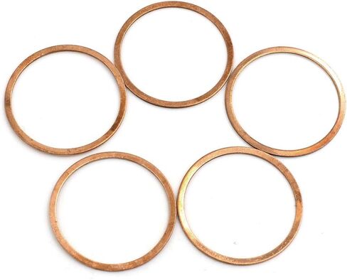X AUTOHAUX 5 Pcs 32mm Inner Diameter Flat Copper Washers Sealing Gasket O Shaped Rings in Kuwait