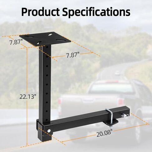 Hitch Vise Mount for Truck, Trailer Receiver & Bench for Hitch Table, Hitch Mount Vise Plate for Winch, Pipe, Grill & Chain Vises in Kuwait