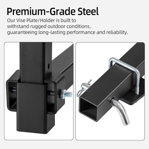 Hitch Vise Mount for Truck, Trailer Receiver & Bench for Hitch Table, Hitch Mount Vise Plate for Winch, Pipe, Grill & Chain Vises in Kuwait