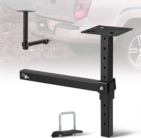 Hitch Vise Mount for Truck, Trailer Receiver & Bench for Hitch Table, Hitch Mount Vise Plate for Winch, Pipe, Grill & Chain Vises in Kuwait