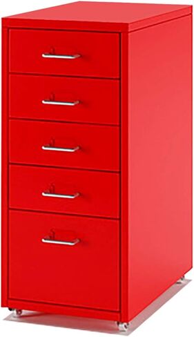 Metal Filing Cabinet with Wheels 6 Drawer File Cabinet for Colorful Office Furniture Blue (6 Drawer) in Kuwait