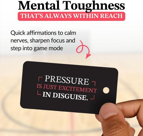 Athlete Affirmation Cards – 30 Game Day Mindset Boosts for Athletes – Confidence, Focus & Mental Toughness – Compact Affirmation Cards with Metal Ring – Gift for Athletes & Coaches in Kuwait