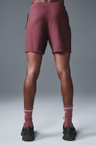 Alo Yoga 7" Conquer React Performance Short - Burgundy Truffle in Kuwait