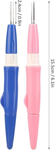 Needle Felting,Felting Needle Tool with 3 Needles, Wool Felt Needle Tools, Pen Style Needle Felting Tool, Ergonomic Handle Plastic Metal DIY Tufting Tool for DIY Patchwork & Craft in Kuwait
