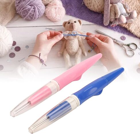 Needle Felting,Felting Needle Tool with 3 Needles, Wool Felt Needle Tools, Pen Style Needle Felting Tool, Ergonomic Handle Plastic Metal DIY Tufting Tool for DIY Patchwork & Craft in Kuwait