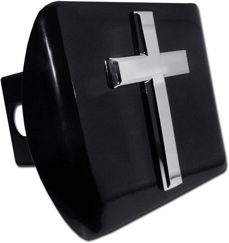 Elektroplate Christian Cross All Metal Black Religious Hitch Cover for Trucks and SUVs | Fits Standard 2" Trailer Hitch Receivers | Premium Weatherproof in Kuwait