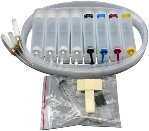 Damper Tube CISS System Kit Compatible with Modified Flatbed Printer P600 P608 P400 P405 P800 P808 in Kuwait