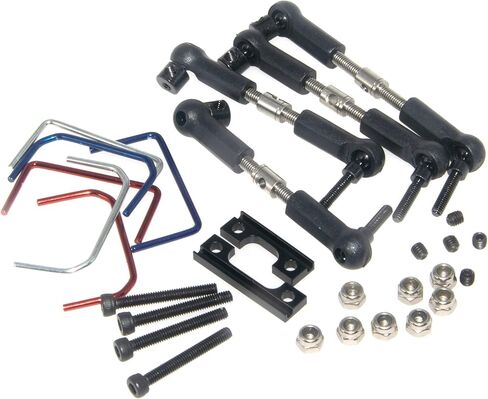 Sway Bar Compatible with 1/16 Traxxas Upgrade E-Revo Mini Slash Rc Car Metal Front Rear Anti-Roll Bar Part(Black) in Kuwait