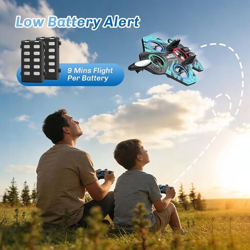 طائرة رغوية للتحكم عن بعد، طائرة بدون طيار RC للأطفال، طائرة مقاتلة RC مع ضوء، قلاب 360 درجة، لفة حيلة، هدايا لعبة طائرة للمبتدئين والأطفال والأولاد والبنات والبالغين in Kuwait