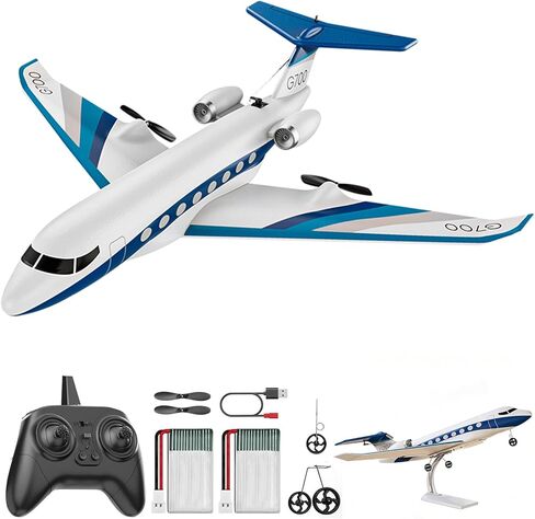 ANTSIR RC Plane G700 Remote Control Airplane, 2.4GHz 3-CH RTF Glider with Display Stand, Durable EPP Foam Aircraft for Beginners and Adults, Easy to Fly Outdoor Jet Toy for Kids Boys Girls Adults 8+ in Kuwait