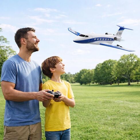 ANTSIR RC Plane G700 Remote Control Airplane, 2.4GHz 3-CH RTF Glider with Display Stand, Durable EPP Foam Aircraft for Beginners and Adults, Easy to Fly Outdoor Jet Toy for Kids Boys Girls Adults 8+ in Kuwait
