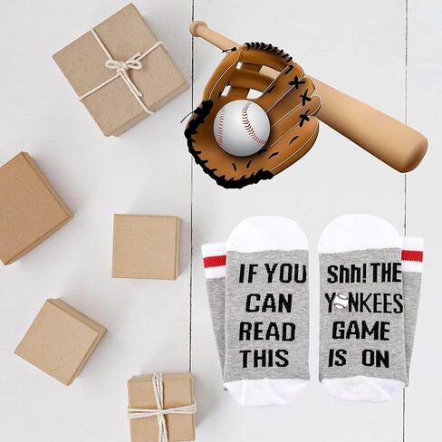 Novelty Baseball Crew Socks For Men Baseball Birthday Gift Baseball Team Fans Gift in Saudi Arabia