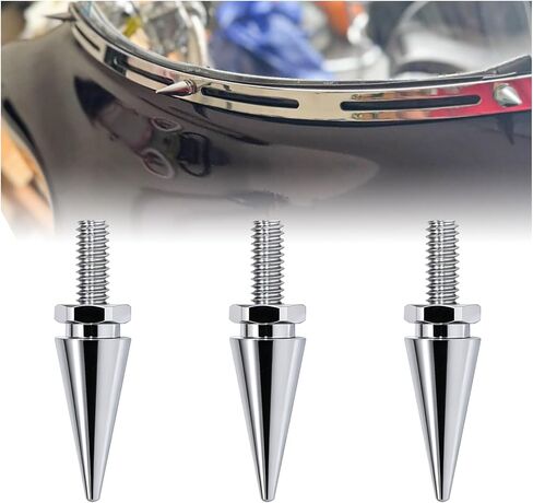 3 قطع من مسامير الزجاج الأمامي، مسامير هدية للزجاج الأمامي للدراجات النارية تناسب Har-ley Davi-dson Street Street Glide Electra Glide Ultra Classic Ultra Limited Tri-Glide 1996-2013 in Kuwait