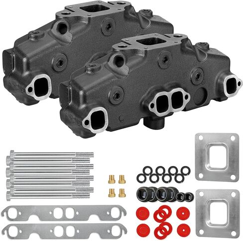 مشعب عادم FASWORX لـ MerCruiser 5.0L، 5.7L، 6.2L GM V8 (305/350/377)، يناسب سنوات 1983 إلى أوائل 2002، مفصل رطب، يستبدل أرقام الأجزاء 860246A15، 860246Q11، 18-1953 in Kuwait