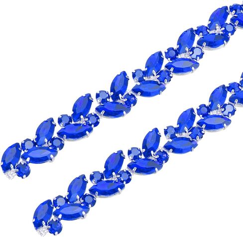 uxcell Crystal Rhinestone Chain Trim, Diamond Rhinestone Chain Applique for Crafts DIY Sewing Clothing Decoration, Champagne in Saudi Arabia