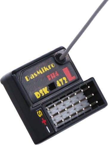 جهاز استقبال DasMikro DSK-472L 4CH - FH4T، FH4، FH3، SSL، القياس عن بعد، متوافق مع NOR/SSR/SHR، هوائي مدمج، يناسب SANWA M17، M12S، M12، MT4S، MT44، MT4، MTS، EXZES ZZ، EXZES Z in Kuwait