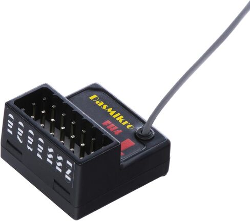 جهاز استقبال DasMikro DSK-472L 4CH - FH4T، FH4، FH3، SSL، القياس عن بعد، متوافق مع NOR/SSR/SHR، هوائي مدمج، يناسب SANWA M17، M12S، M12، MT4S، MT44، MT4، MTS، EXZES ZZ، EXZES Z in Kuwait