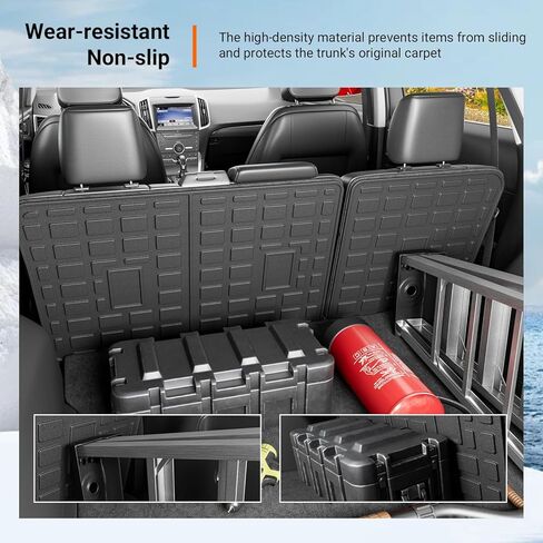 powoq Backrest Mats Compatible with 2015-2024 Ford Edge Seat Back Protector TPE Backrest Mats All Season Protection (Only Fit 5-Seater) Replacement for 2015-2024 Ford Edge Accessories (Backrest Mat) in Kuwait