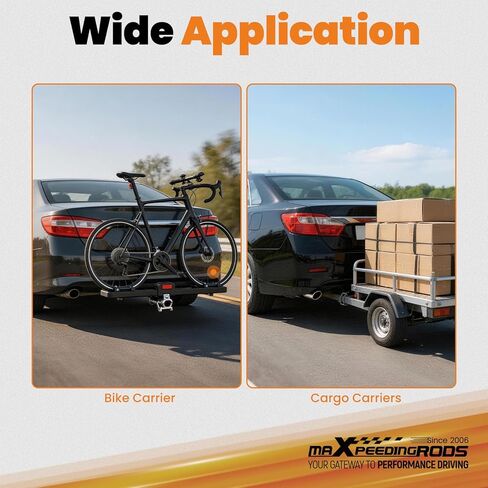 جهاز استقبال وصلة المقطورة maxpeedingrods مع غطاء وصلة مطاطية، وصلة سحب من الدرجة الخلفية 2، جهاز استقبال 1-1/4 بوصة يناسب تويوتا كامري 2012-2017 وتويوتا أفالون 2013-2018 in Kuwait