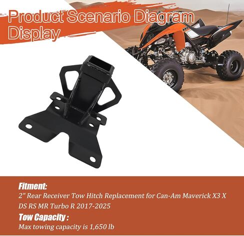 Labwork 2 "الاستقبال الخلفي وصلة السحب لاستبدال Can-Am Maverick X3 X DS RS MR Turbo R 2017-2025 in Kuwait