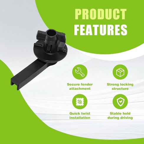 6-Pack Fender Flare Locking Pins Compatible with Ford Bronco 2021–2025, Front & Rear Wheel Arch Mounting Clips Kit, Replacement for W721136S300, L-Shape Plastic Pins (Not for Sport or Raptor) in Kuwait