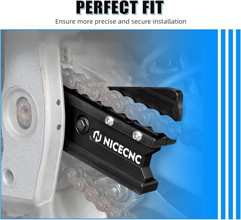دليل سلسلة NICECNC، دليل منزلق لحماية سلسلة الألومنيوم الأسود متوافق مع Yamaha YFZ450R 2009-2023، YFZ450R SE 2009-2023، YFZ450X 2010-2011، أسود in Kuwait
