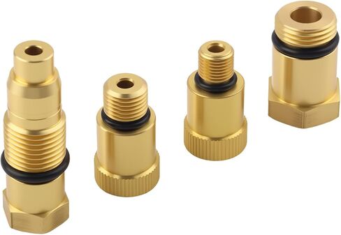 4PCS Compression Tester Automotive Adapter,10mm*1.0/12mm*1.25/18mm*1.5/16mm*1.5 Cylinder Compression Tester Adapter,Versatile Spark Plug Testers Adaper for Gas Engine/Motorcycle in Kuwait