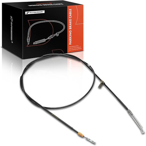 A-Premium Rear Passenger Side Parking Brake Cable Assembly Compatible with Chevrolet and GMC Models: Silverado 3500 HD 2019, Silverado 2500 HD, Sierra 3500 HD, Sierra 2500 HD - Replace# 25843149 in Kuwait