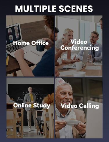 Conference Speaker and Microphone, 360° Enhanced Voice Pickup with 2 AI Mics, Echo & Noise Reduction, USB-C Plug & Play Speakerphone for Zoom Skype Teams Calls, for Home Office and Meeting Room in Kuwait