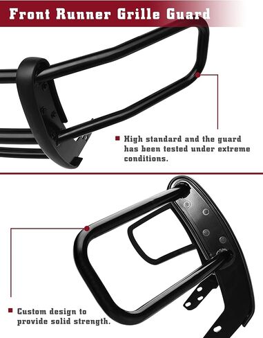 TAC Grille Guard متوافق مع 2020-2026 Ford Transit 2WD (باستثناء 2022-2024 E-Transit EV) أسود أمامي فرشاة ممتص الصدمات واقي دفع للطرق الوعرة ملحقات السيارات الخارجية in Kuwait