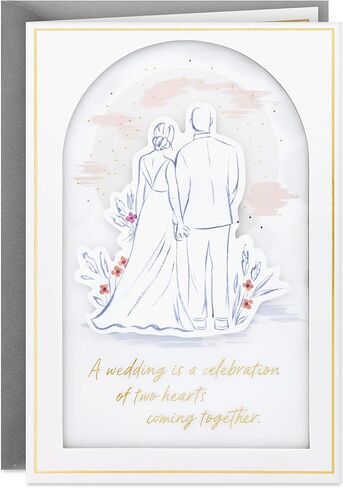 Hallmark Wedding Card for Couple (Celebrating Two Hearts) in Kuwait