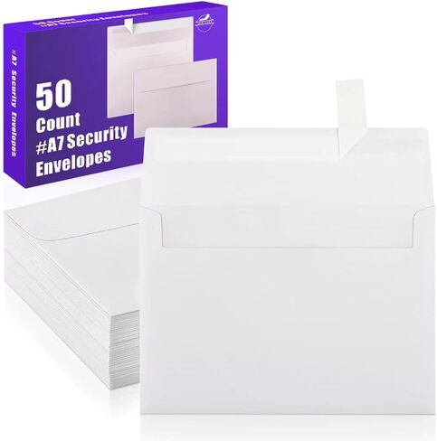 White self-adhesive envelope - suitable for invitations, weddings, greeting cards, postcards, and printable envelopes for mailing in Kuwait