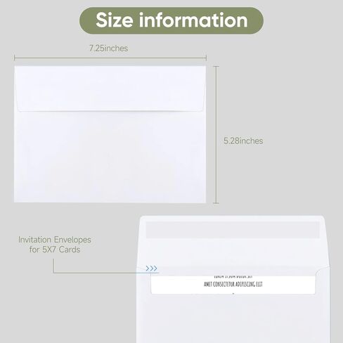 White self-adhesive envelope - suitable for invitations, weddings, greeting cards, postcards, and printable envelopes for mailing in Kuwait