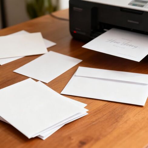 White self-adhesive envelope - suitable for invitations, weddings, greeting cards, postcards, and printable envelopes for mailing in Kuwait
