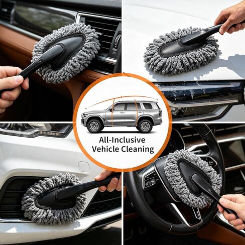 Car Detailing Brush Kit Interior & Exterior Cleaner, Ultra Soft Boars Hair Car Interior Detailing Brushes, 6 Different Detailing Brushes for Auto Detailing, Dashboard, Vents, Wheels and Tires in Kuwait