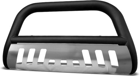 Armordillo 8712726 Classic Series Bull Bar - أسود مطفي مع لوح انزلاقي من الألومنيوم يناسب 1988-2000 Chevy/GMC C10 C/K Truck/Silverado/Suburban/Tahoe/Sierra/Yukon in Kuwait