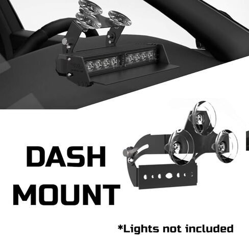SpeedTech Lights 90° Suction Cup Bracket - Mount for Striker Series Dash، Deck، أو الزجاج الأمامي LED قضبان الإضاءة القوية لمركبات الشرطة والأمن والطوارئ in Kuwait