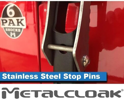 Metalcloak Rocklander Hinge Step, Pair, Compatible with JK Wrangler, Rust/Slip Resistant, Won’t Scratch Paint, Made to Last, Easy Install, Made in USA in Kuwait