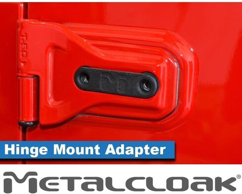 Metalcloak Rocklander Hinge Step, Pair, Compatible with JK Wrangler, Rust/Slip Resistant, Won’t Scratch Paint, Made to Last, Easy Install, Made in USA in Kuwait