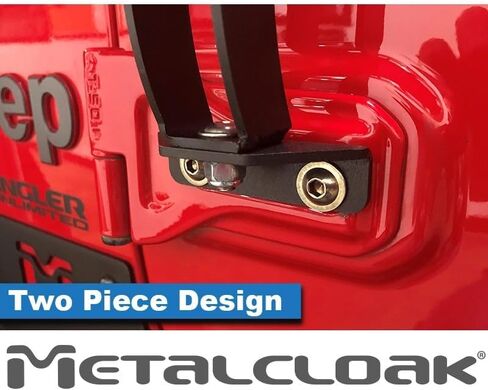 Metalcloak Rocklander Hinge Step, Pair, Compatible with JK Wrangler, Rust/Slip Resistant, Won’t Scratch Paint, Made to Last, Easy Install, Made in USA in Kuwait